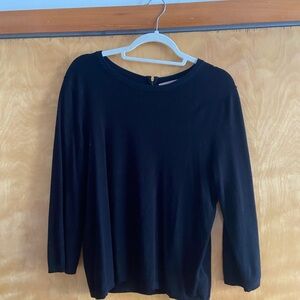 Philosophy Classic Black 3/4 Sleeve Top